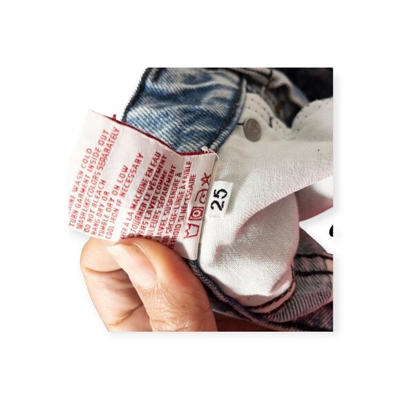 Revice Denim Light Wash Distressed Straight-Leg Jeans Size 25 - Picture 7 of 9